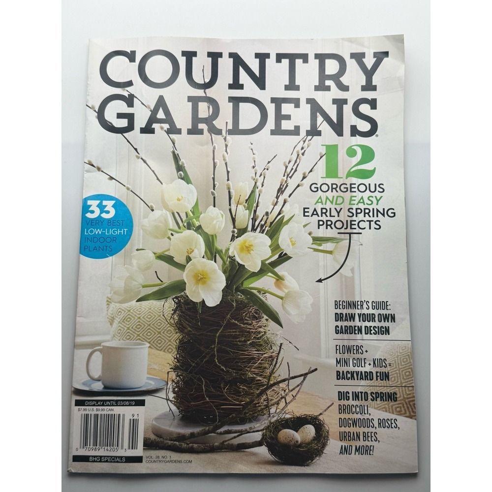 Lot of 5 COUNTRY GARDENS Magazines 2018 & 2019 From Smoke Free Home VGUC - Picture 2 of 7